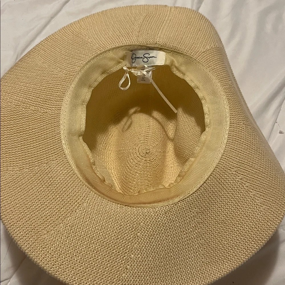 Jessica Simpson Beige Braided Band Hat - Picture 2 of 2